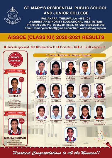 Academics | St. Mary's Residential Public School, Thiruvalla