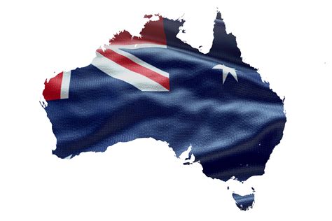 Australia map outline icon. PNG alpha channel. Country with national flag 21194094 PNG