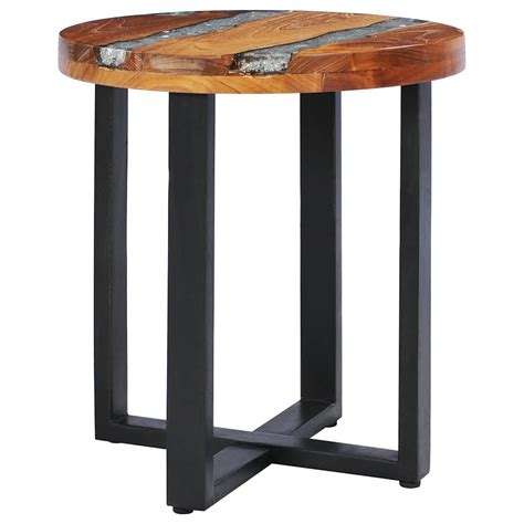 Millwood Pines Stephaine vidaXL Coffee Table with Resin Inlay, Handmade ...