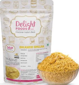 Delight Foods Bikaneri Bhujia 300g Healthy Groundnut Oil Fried Namkeen ...