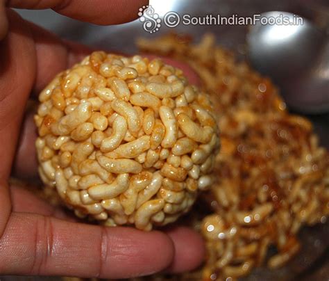 Pori urundai | Puffed rice balls with jaggery | Karthigai recipe-How to ...