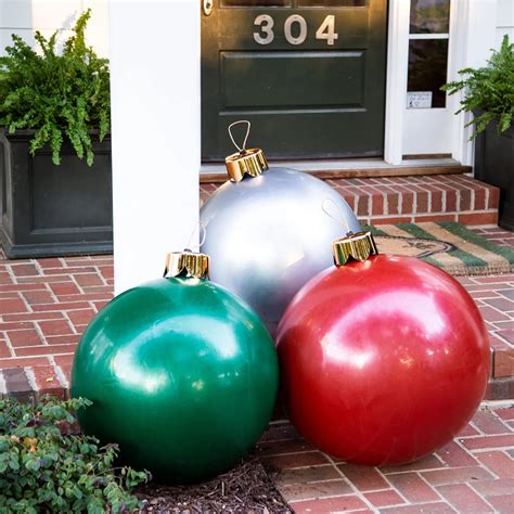 30 Inches Large Inflatable Oversized Christmas Ornament Use As Festive ...