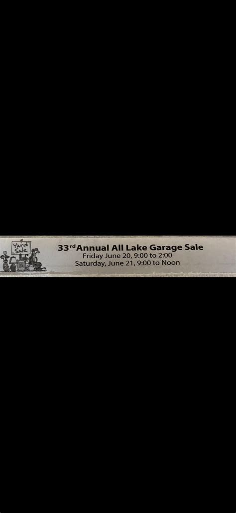 Diamond Lake All Lake Garage Sales, Diamond Lake Cassopolis Mi ...