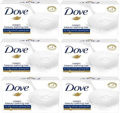 DOVE Cream Beauty Bathing Bar Soap (6X75g) - Price in India, Buy DOVE ...