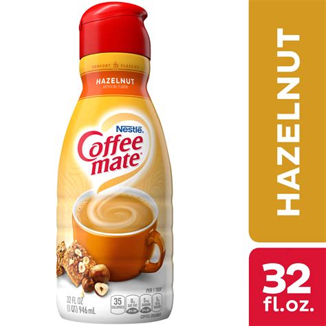 Nestle Coffee mate Hazelnut Liquid Coffee Creamer 32 fl oz. - Walmart ...