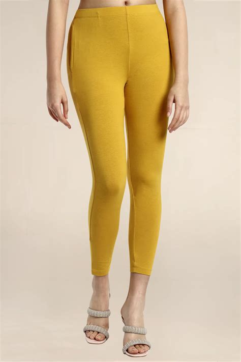 Women Mustard Ankle Length Legging – One Sky