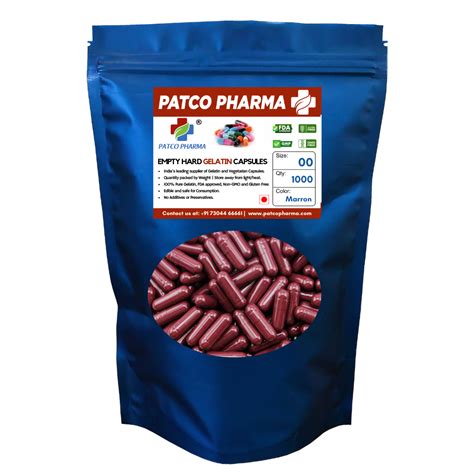 Patco Pharma Size 00 Maroon Gel Caps: Quality DIY Encapsulation – Patco ...