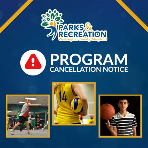 Washington County Parks & Recreation Programs Cancelled Due to ...