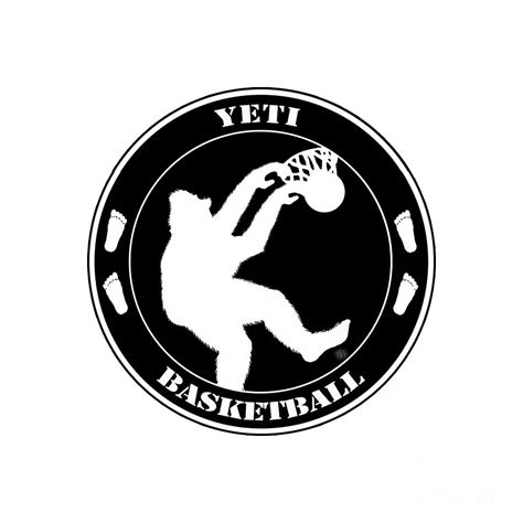 Yeti Basketball Digital Art by Peter Piatt - Fine Art America