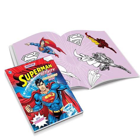 Buy Dreamland Superman Copy Colouring and Activity Books Pack - A ...