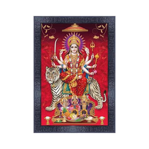 pnf Maa Durga Wall Painting Synthetic frame-20624(10 * 14inch ...