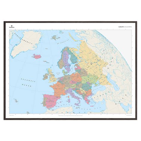 Modern Map of Europe 的图像结果