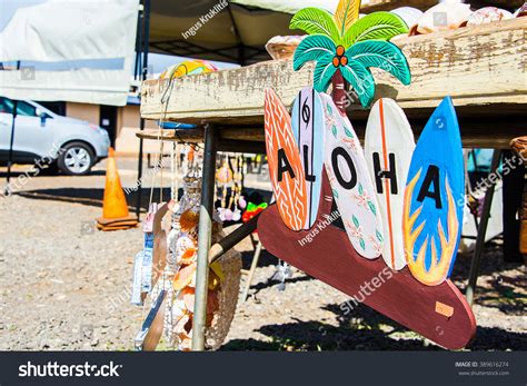 Beautiful Aloha Welcome Goodbye Wooden Sign Stock Photo (Edit Now ...