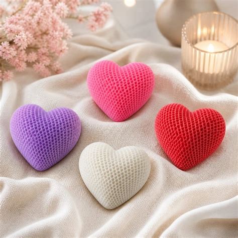 Textured Heart Candle Mould – Cute Decorative Design (Pack of 1)