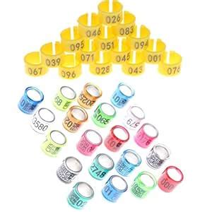 Buy 200 Pcs Split Pigeon Leg Rings Identify Dove Bands 8 MM Multi-Color ...