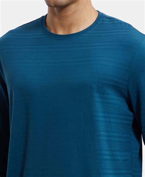 Buy Super Combed Supima Cotton Solid Round Neck Full Sleeve T-Shirt ...