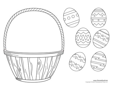 Easter Basket Template, Easter Basket Clipart & Easter Craft
