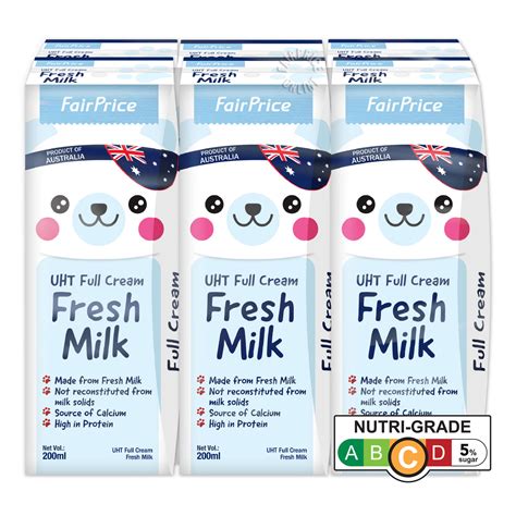 FairPrice UHT Kids Full Cream Packet Milk - Fresh Milk | NTUC FairPrice