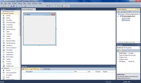 Image result for Interfaz Visual Basic 2010