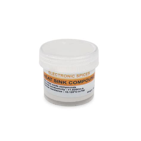 Electronic Spices 10gm White Thermal Paste Heat Sink Compound : Amazon ...
