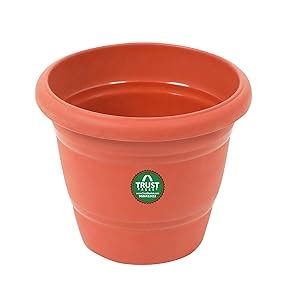 Trustbasket Trust Basket Uv Treated Plastic Round Pot (8-Inches, Set Of ...