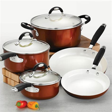 Snapklik.com : Tramontina Cookware Set Ceramic 8-Piece