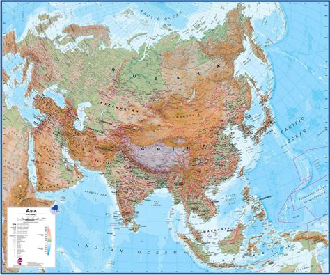 Asia Map High Resolution 的图像结果