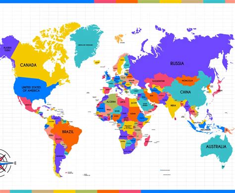 Earth Map with Labels 的图像结果