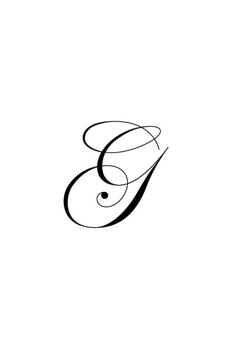 Free Cursive Letters Printable: Royal Fancy Capital G