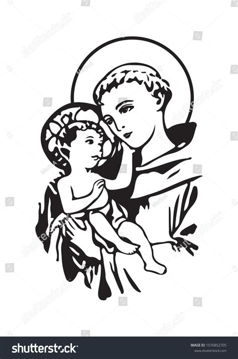 105 Saint Anthony Drawing Images, Stock Photos & Vectors | Shutterstock