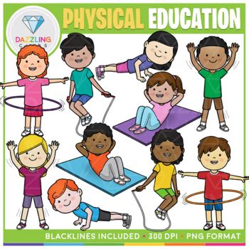 Physical Education Clip Art by Dazzling Clips | TPT