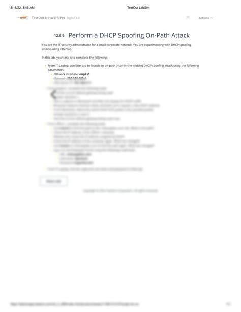SOLUTION: 12 6 9 perform a dhcp spoofing on path attack - Studypool