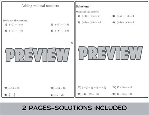 Image result for Math Adding Rational Numbers