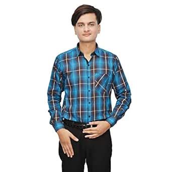 KLU Men's Check Casual & Partywear Shirt for Men (Trends All Season ...
