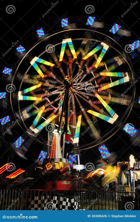 Spinning carnival ride stock photo. Image of fair, revolution - 30308426
