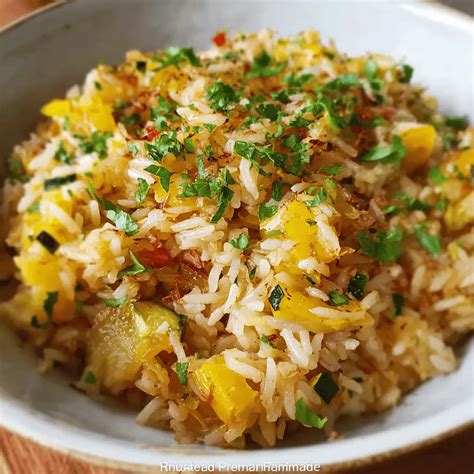Easy Summer Squash Rice Recipe - Yummy With Lilia