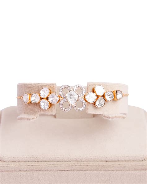 Sanjana Polki And Diamond Loose Bracelet – Tyaani Jewellery Private Limited