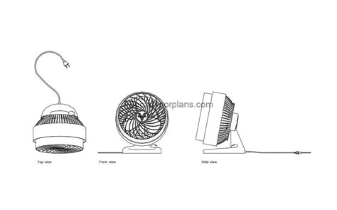 Image result for Desk Fan AutoCAD Exploded-View