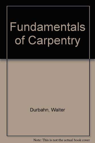 Buy Fundamentals of Carpentry Book Online at Low Prices in India ...