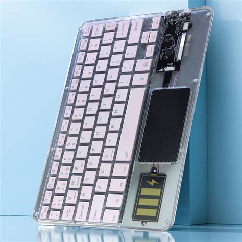 TECPHILE Z33 Transparent Wireless Keyboard with Touchpad | Concept Kart