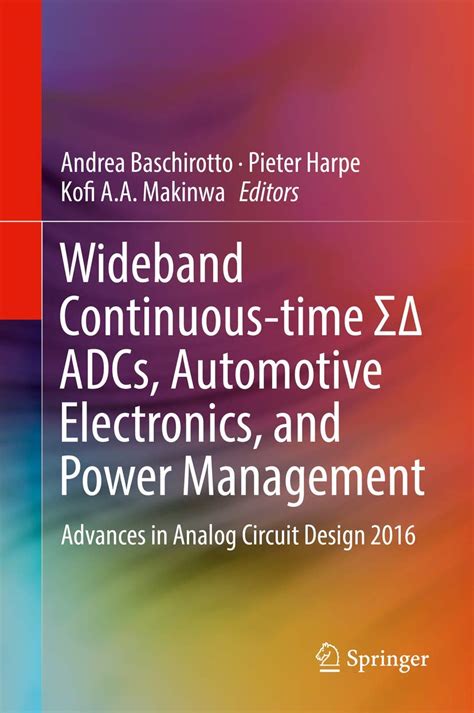 Buy Wideband Continuous-time ΣΔ ADCs, Automotive Electronics, and Power ...