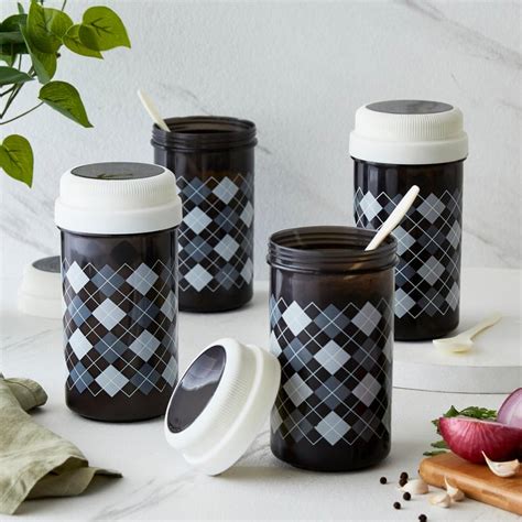 Buy Corsica Set of 4 Polypropylene Storage Containers - 750ml from ...