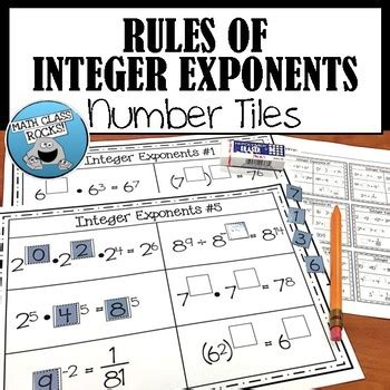 Image result for 2.1 Applying Exponents of Integer Exponents