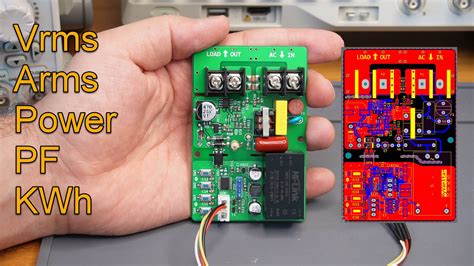 DIY Digital AC Energy Measurement Circuit, RMS Voltage, RMS Current, Real Power, Power Factor ...