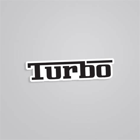 Boost Your Style with Our Turbo Sticker Collection | Dynamic Decals for ...
