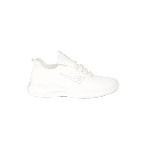 Calcetto Brand Women's Laced Sport Shoes CLT-9818 (White) :: RAJASHOES