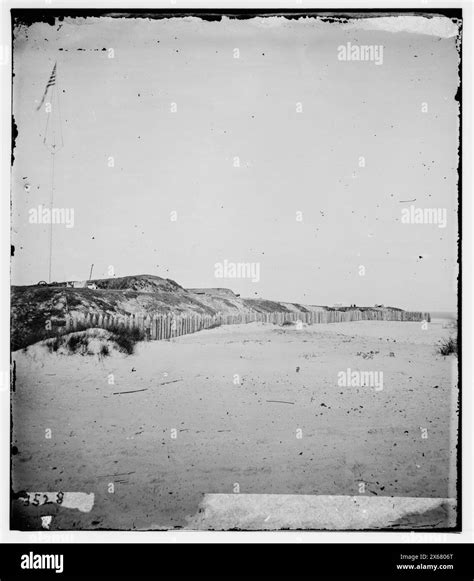 Charleston, South Carolina (vicinity). View of Forts Wagner & Gregg on ...