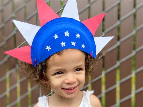 template 4th of july hat craft
