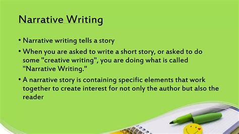 Image result for Narrative Format Example