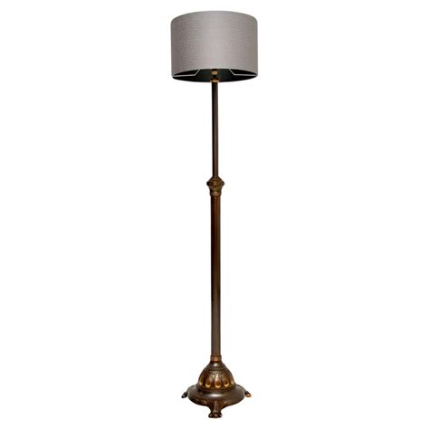 Antique Neoclassical Mahogany and Brass Piano Floor Lamp c1890 For Sale ...